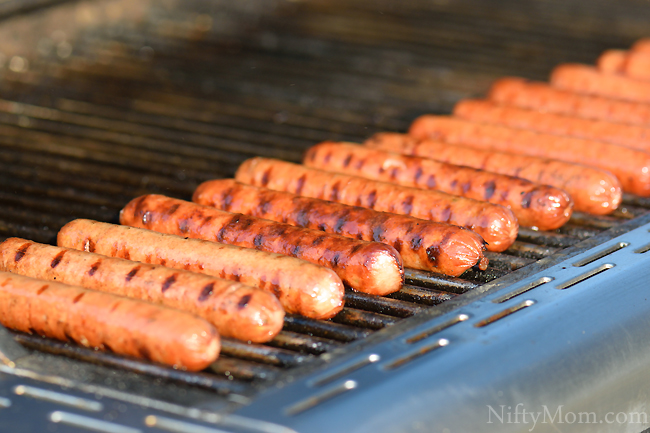 Grilled Ball Park Park's Finest Hot Dogs