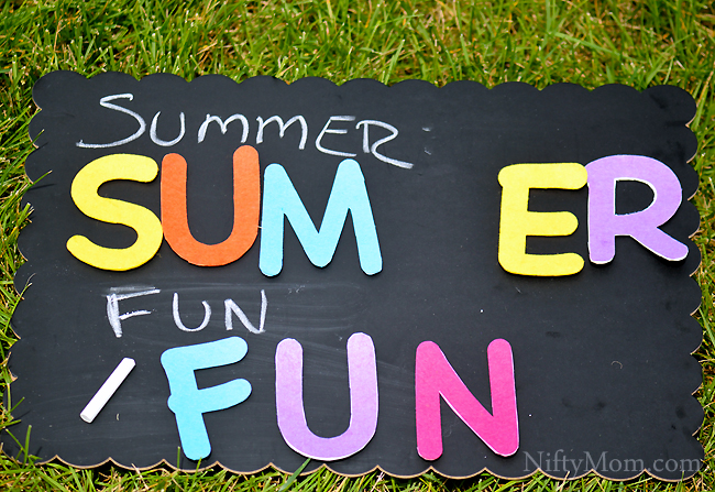 Outdoor Learning Activities - Word Spelling #BestSummerEver