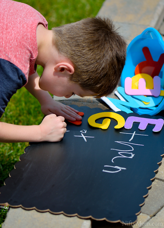 Outdoor Learning Activities - Writing Practice #BestSummerEver