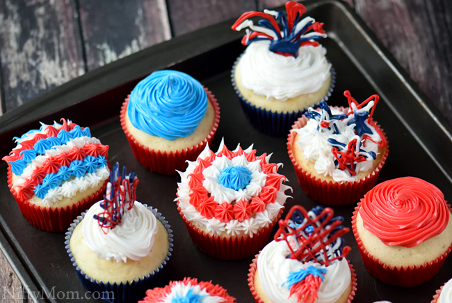 Easy Fourth of July Cupcake Ideas