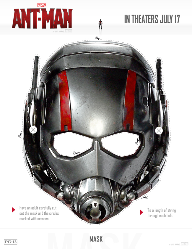 Printable ANT-MAN Mask