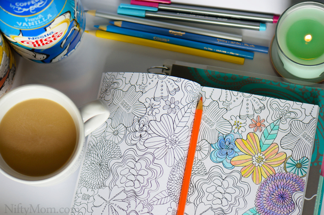Coffee + Coloring = Relaxing and A Fresh Start Every Morning #InspiredStart