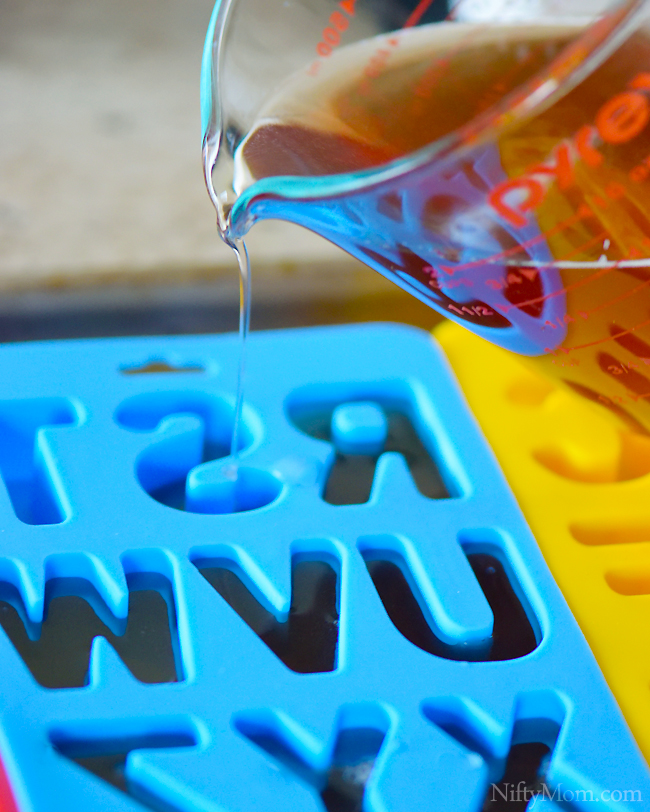 Homemade Alphabet Fruit Juice Gummies (only 2 ingredients)