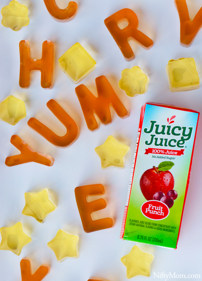 Homemade Alphabet Fruit Juice Gummies (only 2 ingredients)