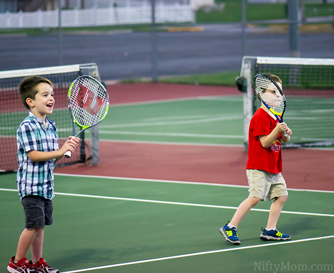 Kids Learning Tennis #TeamJif