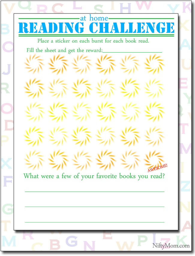 Free Printable Reading Challenge for Kids #Back2SchoolReady