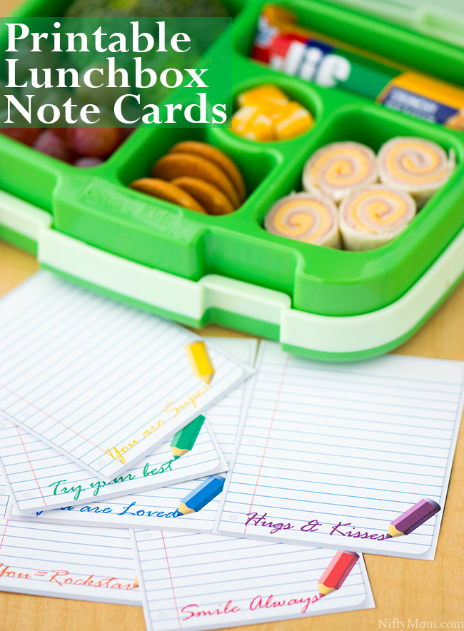 Printable Lunchbox Note Cards #TeamJif