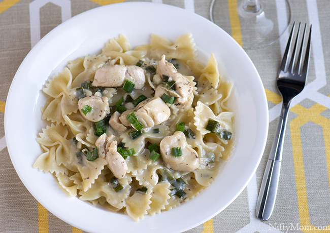 Goat Cheese Chicken Pasta