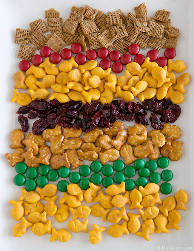 Holiday Snack Mix Ingredients