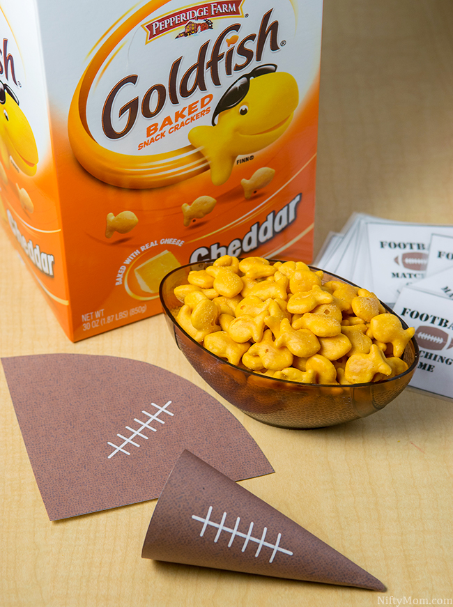 DIY Printable Football Snack Cones 