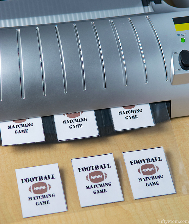 DIY Football Matching Game for Kids