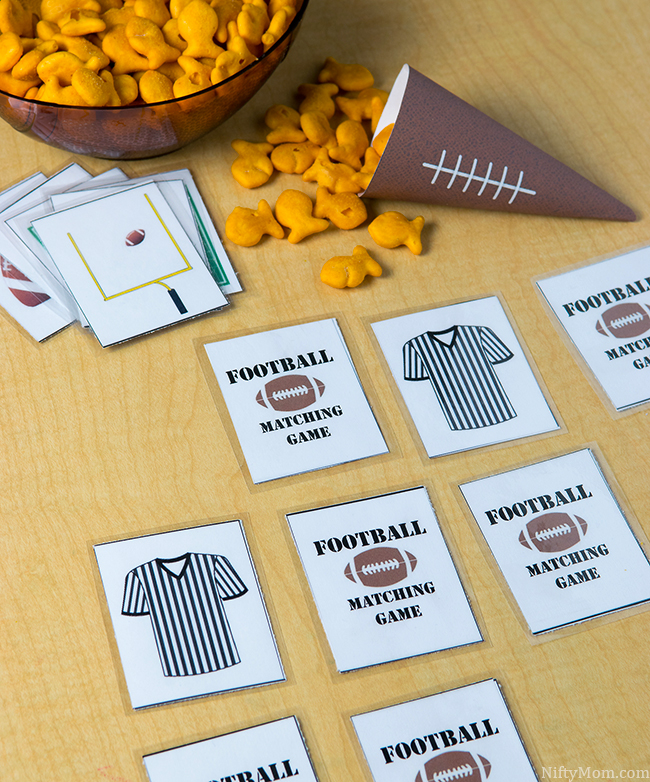 Free Printable Football Matching Game for Kids