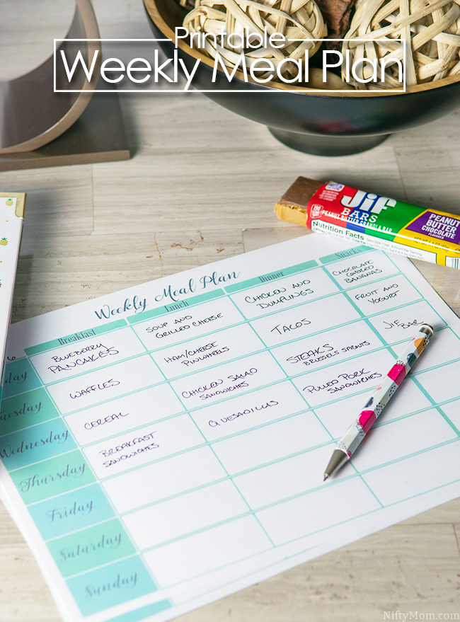 Free Printable Weekly Meal Plan Sheet & Tips for Successful Meal Planning