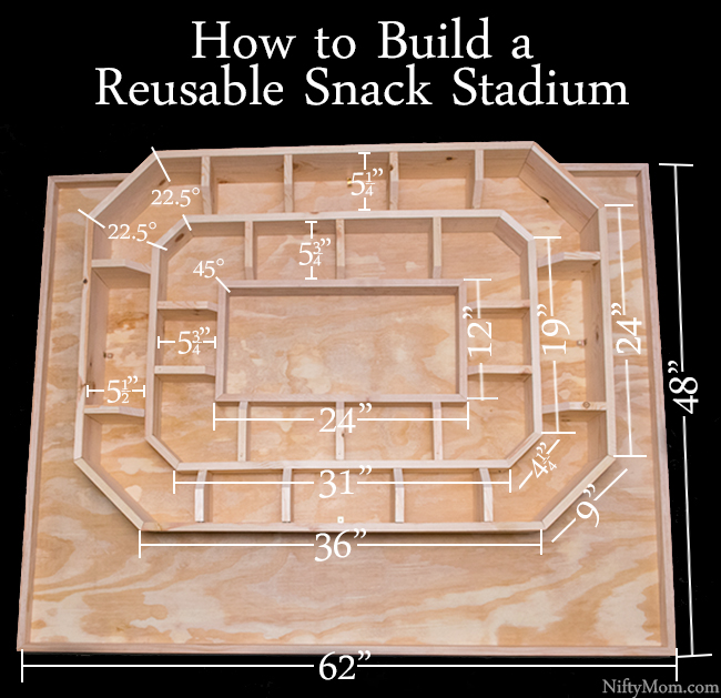 How to Build a Reusable Snack Stadium with Wood