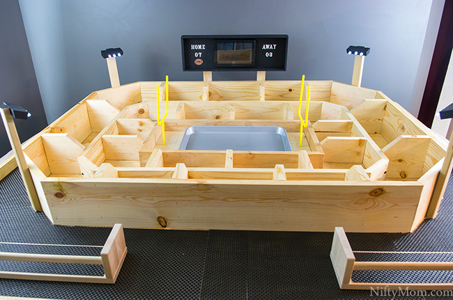 Fully Assembled Snack Stadium with Tutorial