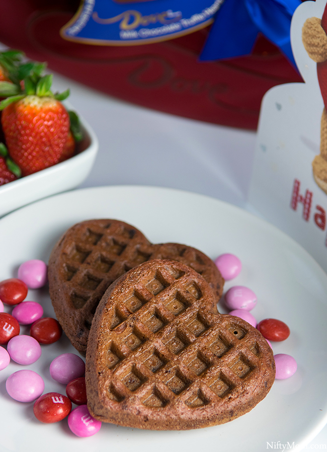 Chocolate Strawberry Dessert Waffles