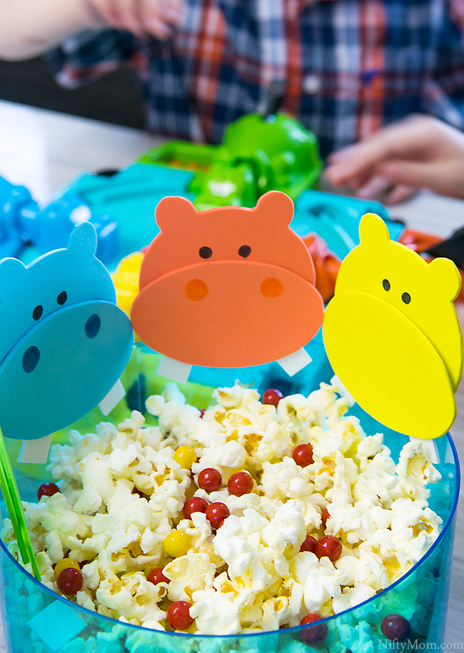 Hungry Hungry Hippos Game Night Ideas (with printable template for hippos)