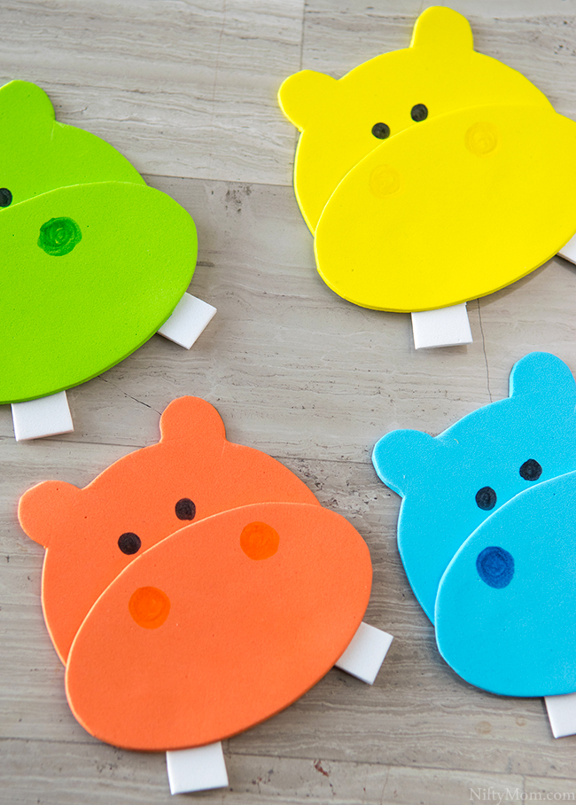 Hungry Hungry Hippos Printable Craft Idea - Great for parties or family game night!