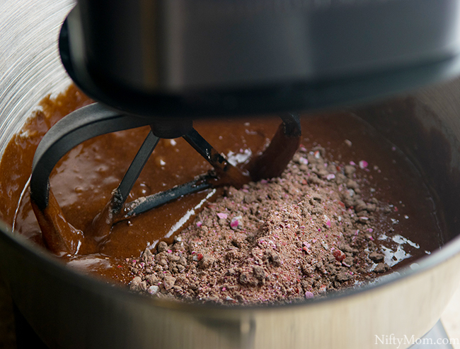 Making Chocolate Strawberry Dessert Waffles