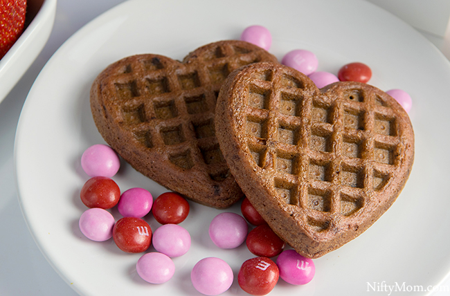 Chocolate Strawberry Dessert Waffles