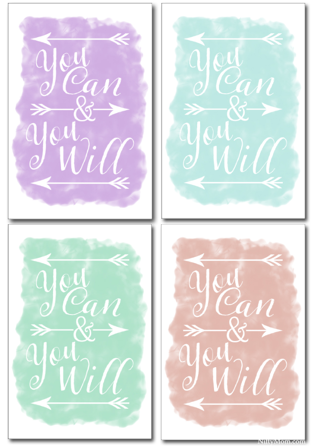 You Can & You Will Printable Quotes
