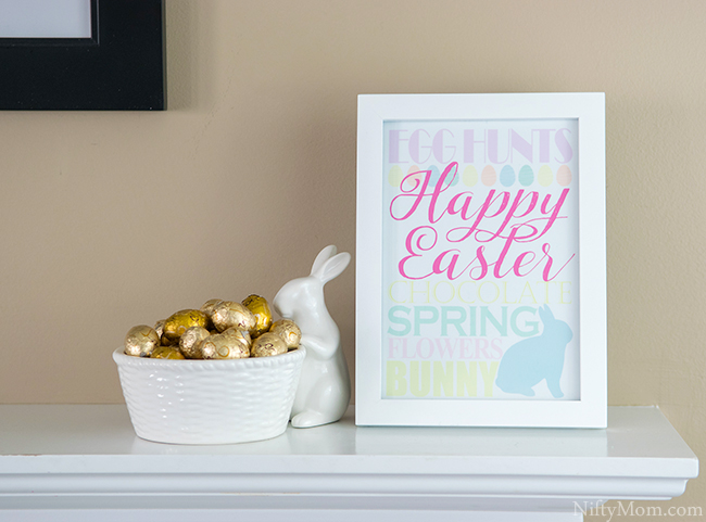 Easter Subway Art - Free 5x7 Printable