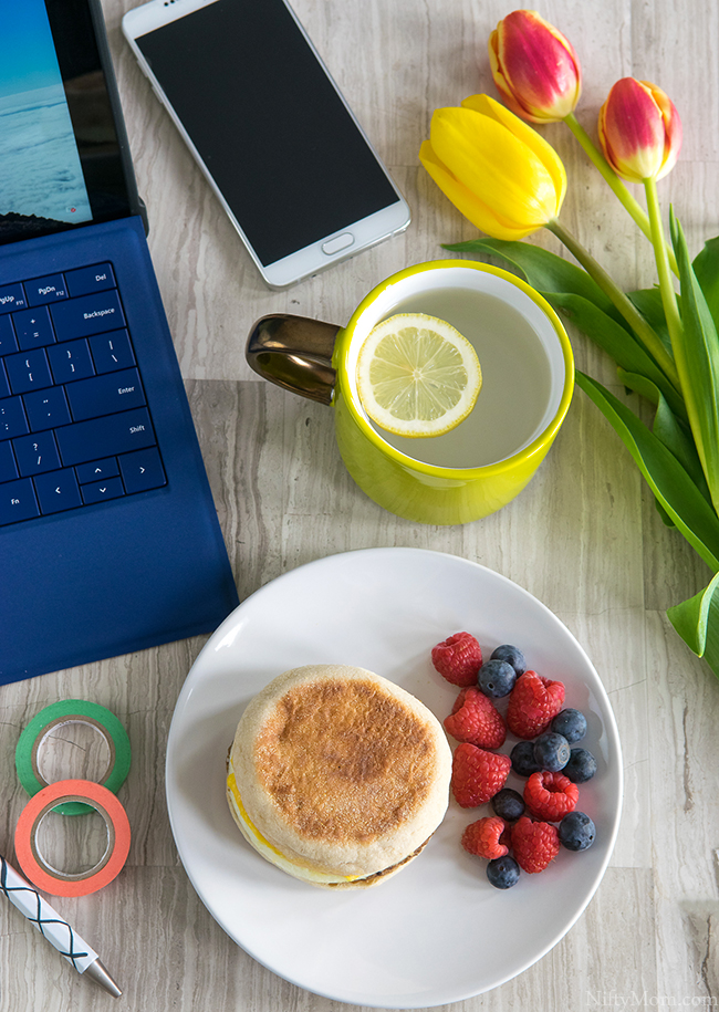 Breakfast on a busy day