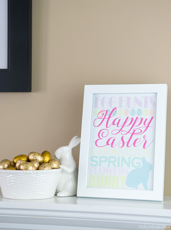 Happy Easter Print - Free 5x7 Printable