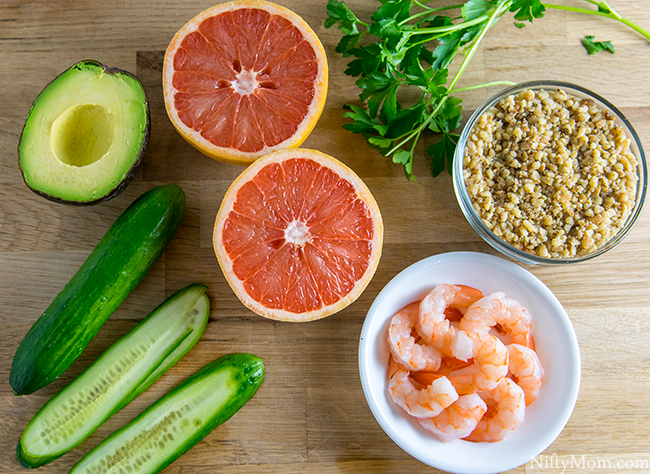 Shrimp & Grapefruit Cucumber Rolls Recipe Ingredients