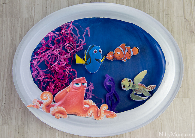 FINDING DORY Craft - 3D Ocean Scene Activity with Paper Plates