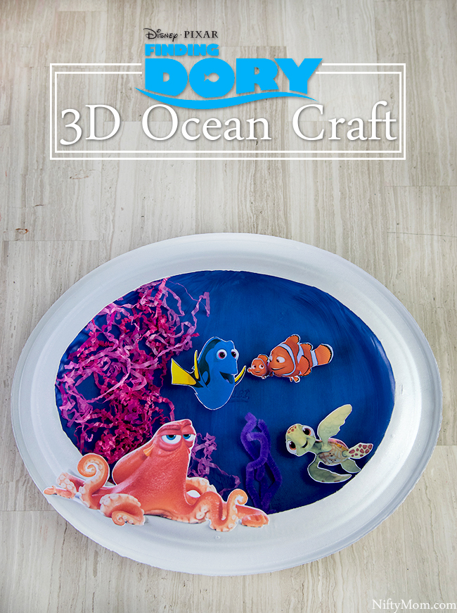 FINDING DORY Craft - 3D Ocean Scene Activity with Paper Plates