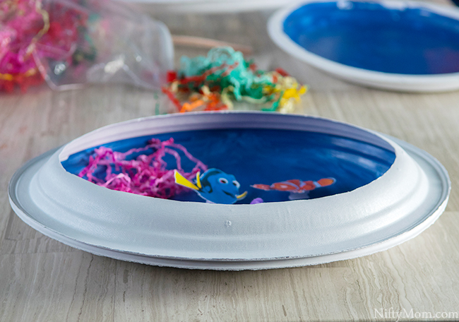 FINDING DORY Craft - 3D Ocean Scene Activity with Paper Plates