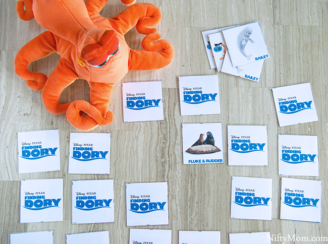 FINDING DORY Free Printable Memory Game