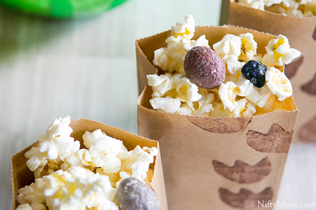 DIY Dino Tracks Snack Bags & Dino-Inspired Popcorn Mix