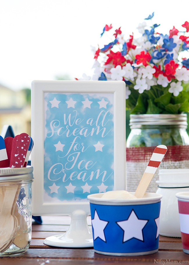 We all Scream for Ice Cream 4x6 Printable 