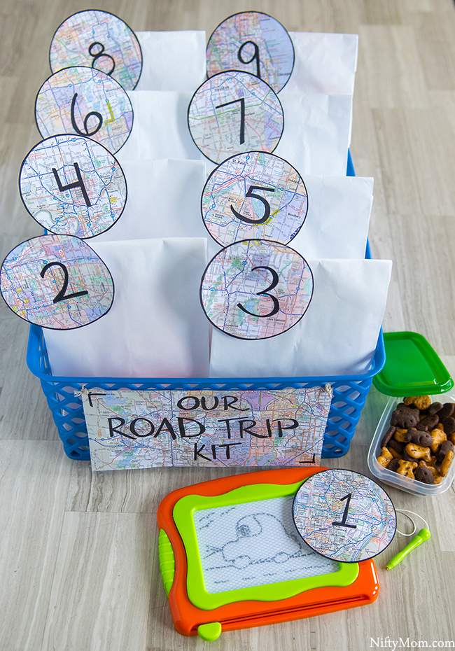 Traveling with Kids - DIY Road Trip Kit Idea & Activities