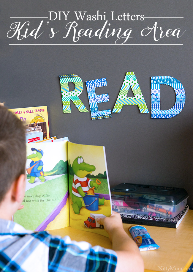 How to Make a  Washi Tape 'READ' Sign for Kid's Reading Area