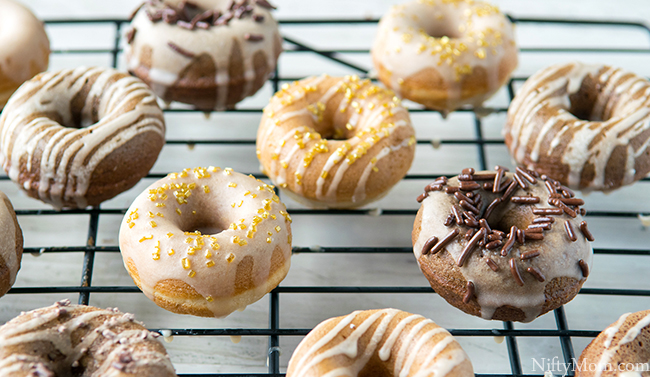 Mini Caramel Macchiato & Mocha Cake Donuts & Glaze Recipes - Quick & Easy!!