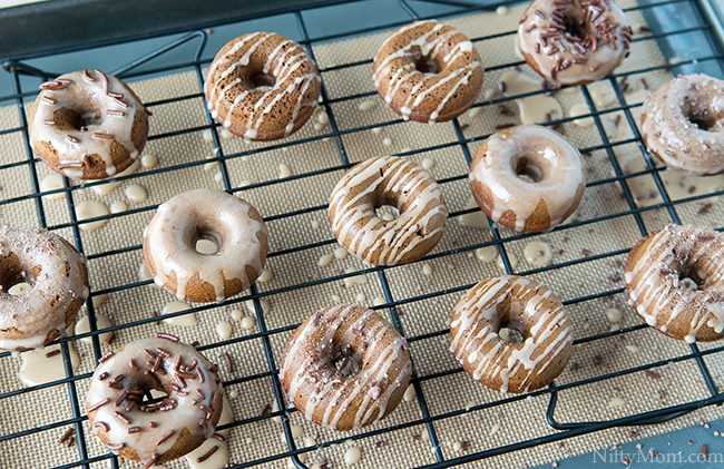 How to Make Mini Mocha Cake Donuts & Glaze