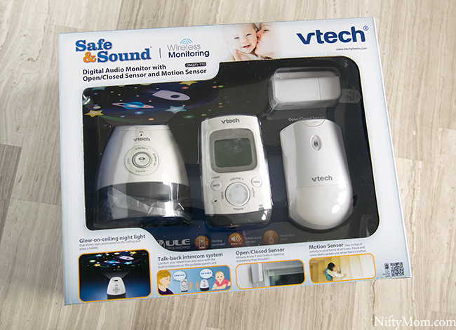 VTech Safe&Sound® DM271-110 DECT 6.0 Digital Audio Baby Monitor with Open/Closed & Motion Sensors