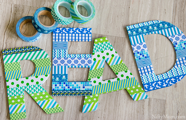 How to Make a  Washi Tape 'READ' Sign