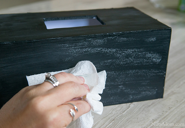 How to Make a Chalkboard Tissue Box Cover with Foam Board