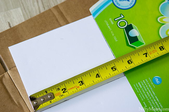 How to Make a Chalkboard Tissue Box Cover with Foam Board