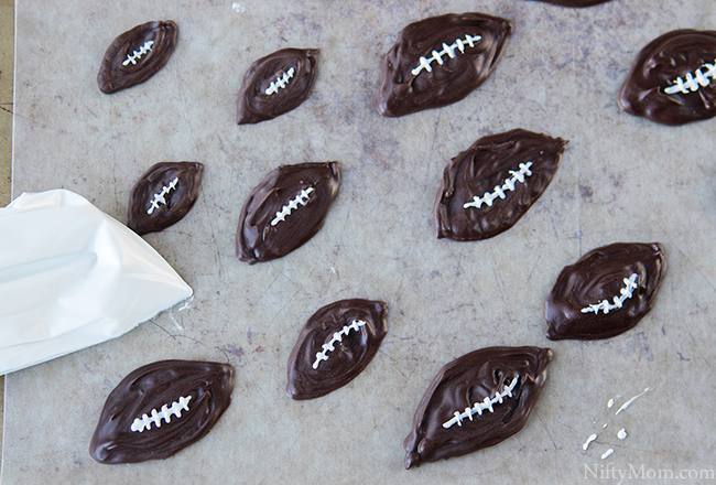 DIY Football Shapes with Candy Melts