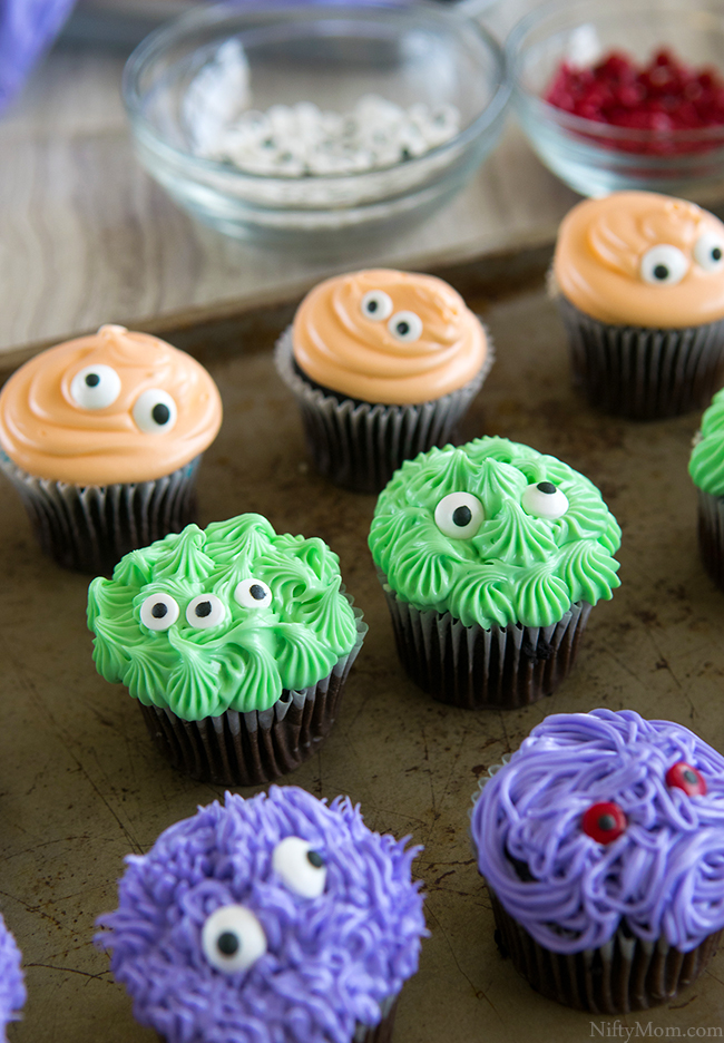 How to make monster cupcakes