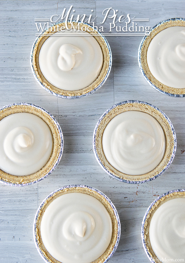 Easy Dessert Recipe - Mini White Mocha Pudding Pies