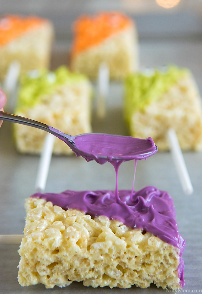 How to Make Monster Treats made with Rice Krispies Treats