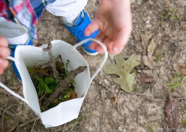 Fall Nature Walk Scavenger Hunt Bag