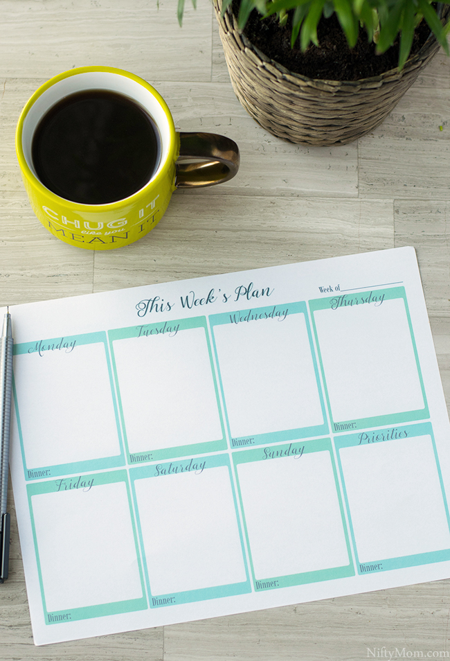 Free Printable Weekly Planner Template 