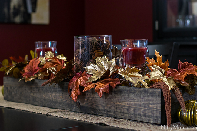 DIY Wood Box Centerpiece